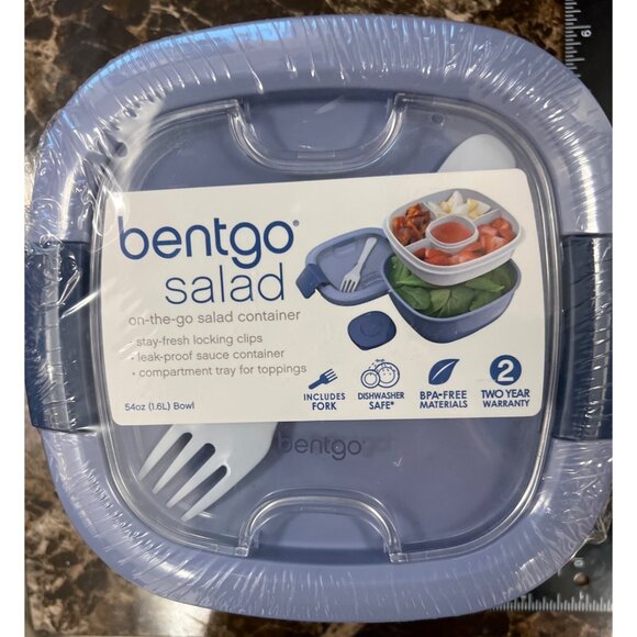Bentgo Salad 54 Oz BPA-Free On-The-Go Salad Container W/ Tray & Utensils - Picture 2 of 3